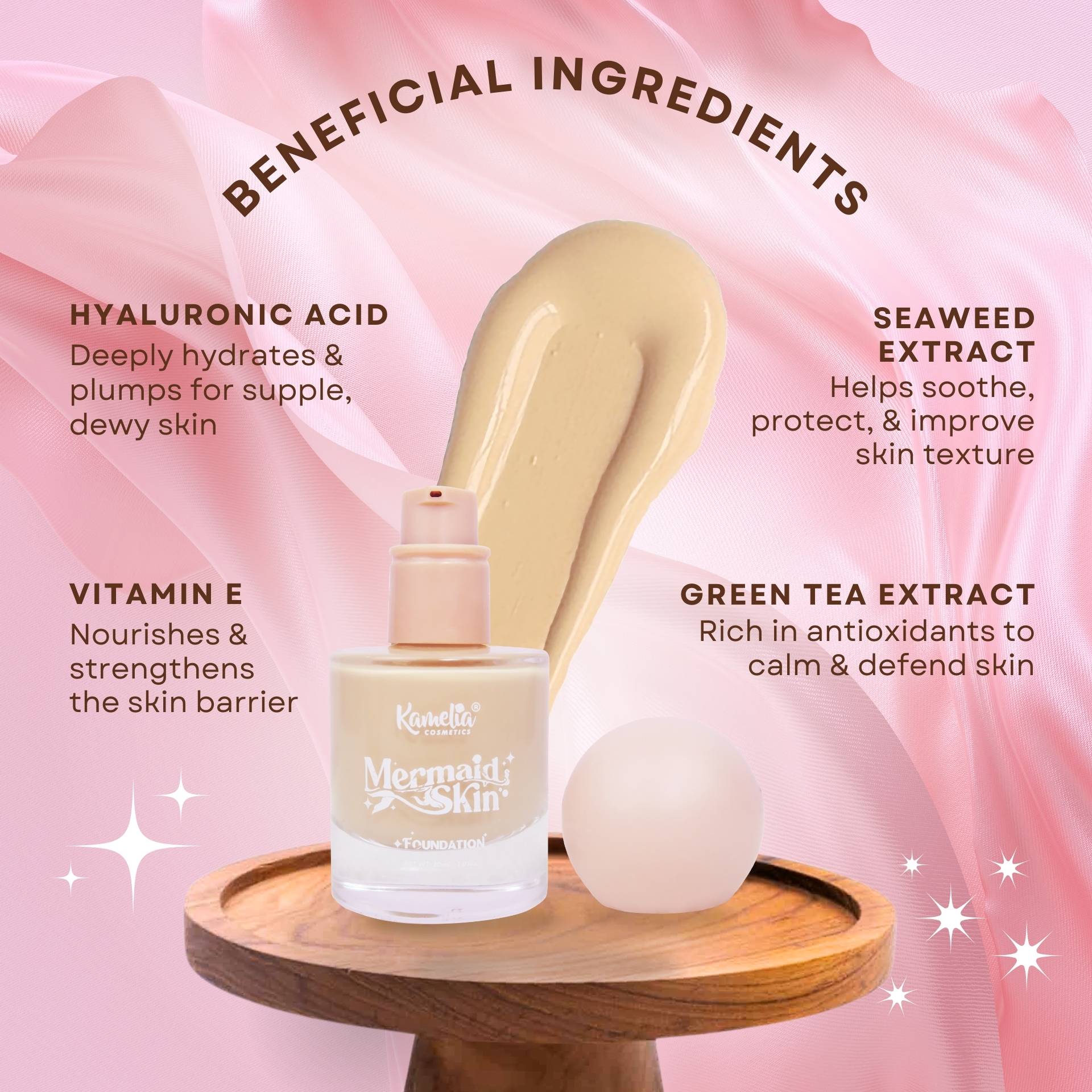 Mermaid Skin Foundation Full-Size Butterscotch(30ml)