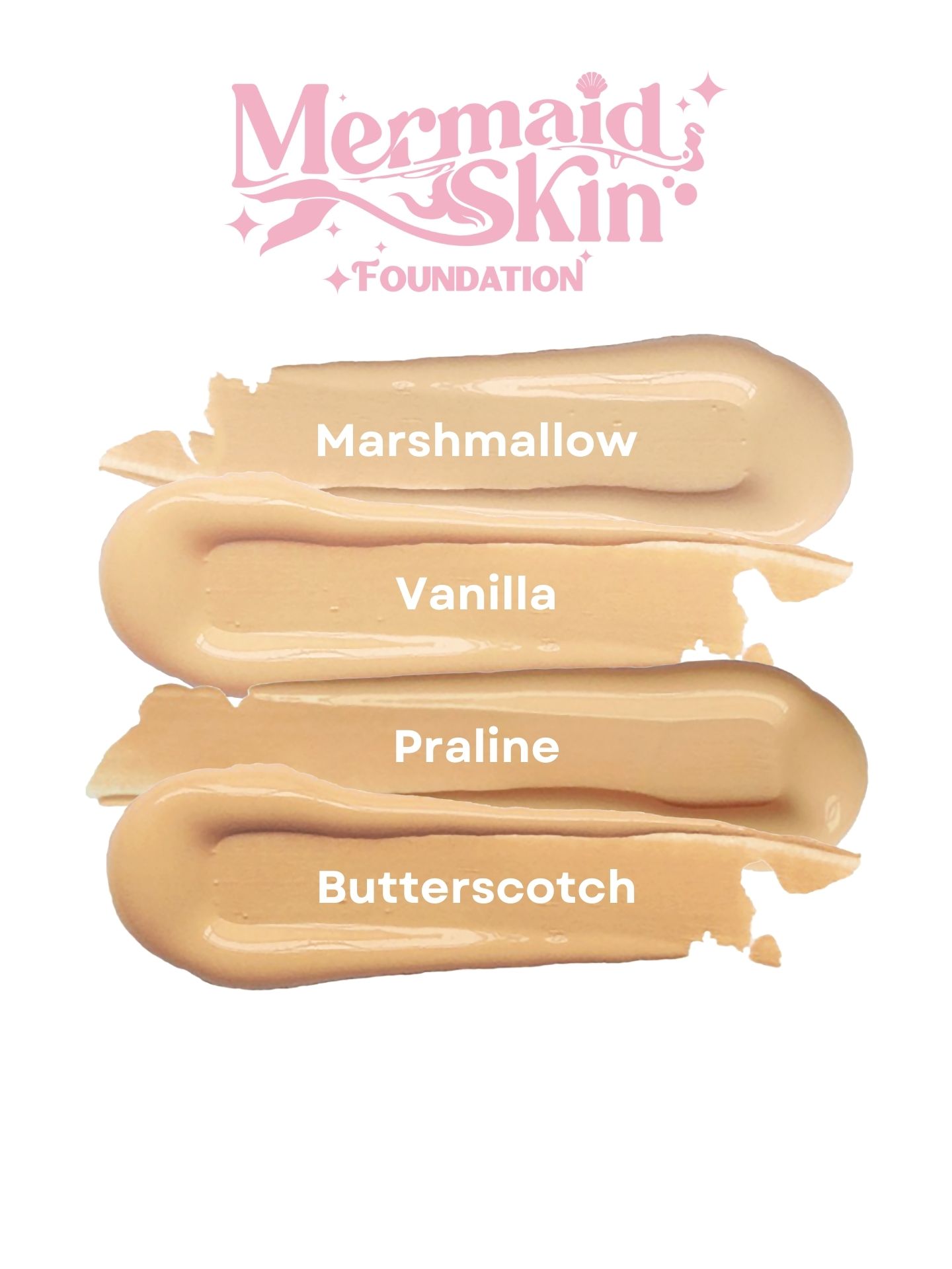 Mermaid Skin Foundation Full-Size Vanilla(30ml)